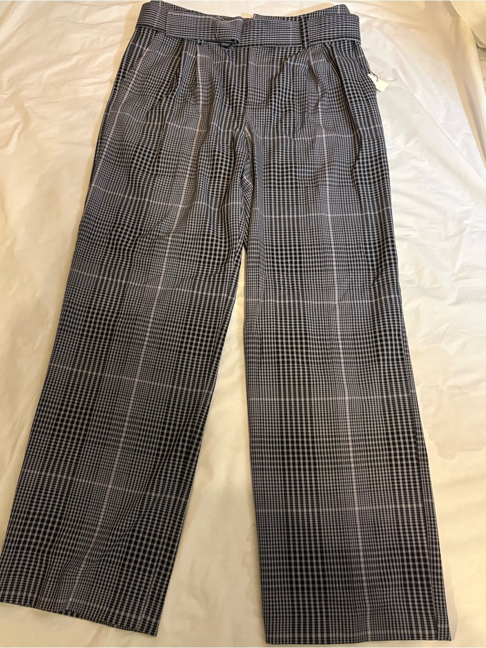 a new day Black and Gray Glen Plaid Dress Pants